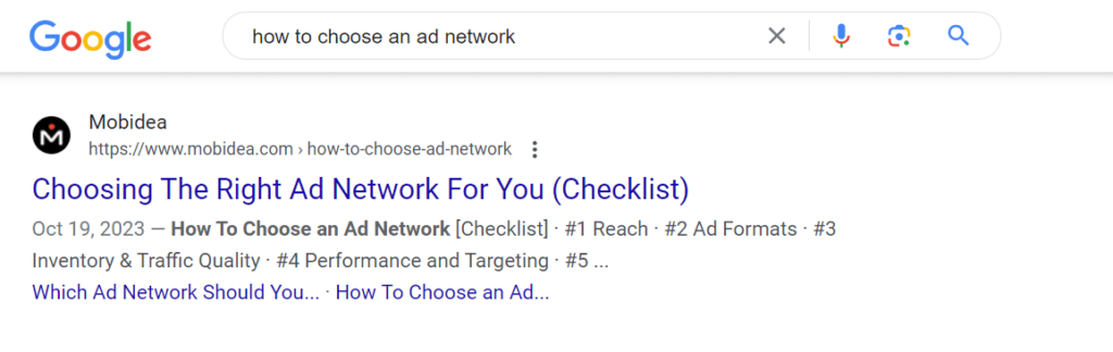 how to choose an ad network
